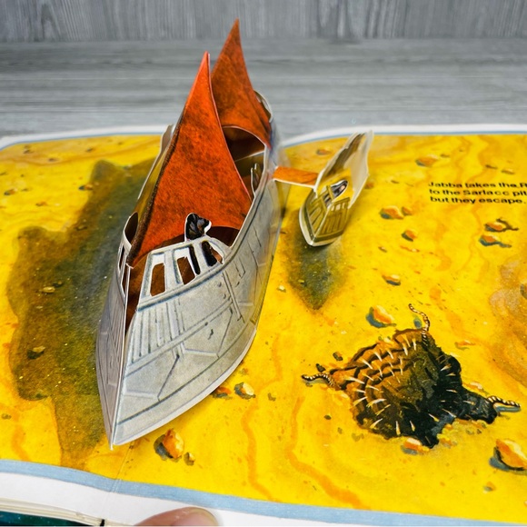 STAR WARS Return of the Jedi Pop-Up 1983 Children's Hardcover SciFi Classic Book - Picture 12 of 13